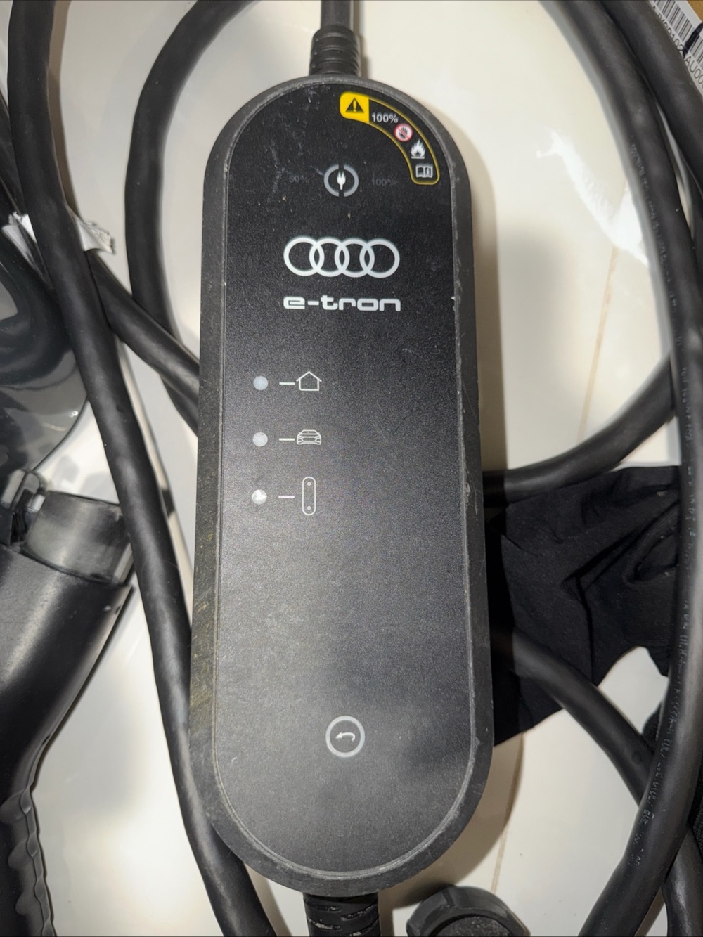 Audi e-tron Black EV Charging Cable Controller - Compatible Car Charger